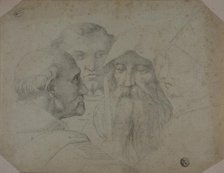Four Men in Conversation, 18th/19th century. Creator: After Raffaello Sanzio, called Raphael  Italian, 1483-1525.