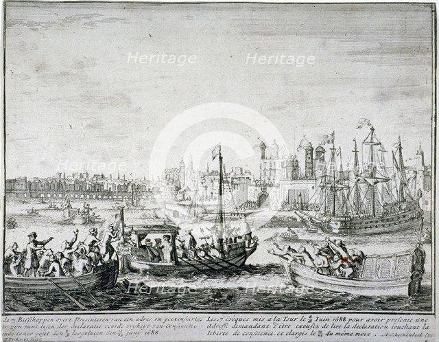 Tower of London, c1688(?). Artist: P Pickaert