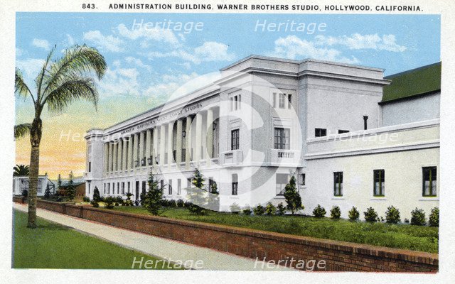 Administration building, Warner Brothers Studios, Hollywood, Los Angeles, California, USA, 1925. Artist: Unknown