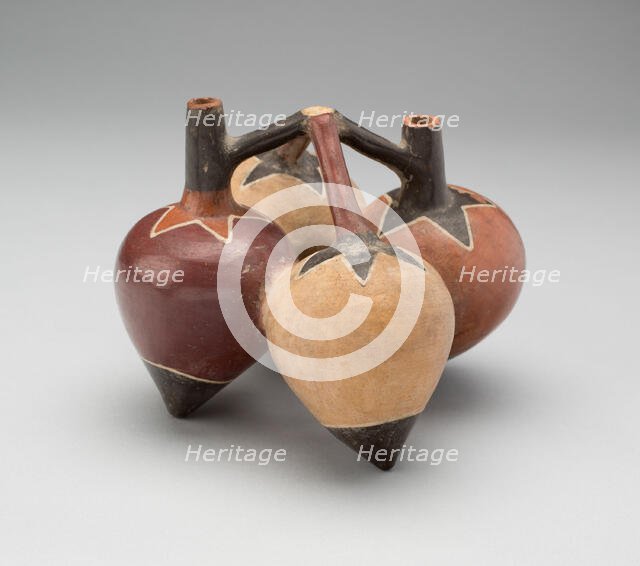 Vessel in the Form of Lúcuma Peppers, 180 B.C./A.D. 500. Creator: Unknown.