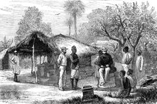 The Slave Trade on the East Coast of Africa: depot of stores for...H.M.S. London, at Funzi..., 1881. Creator: W.P..