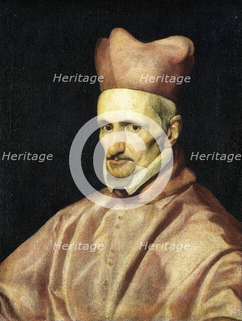 Portrait of Cardinal Gaspar de Borja y Velasco, 1643-1645. Creator: Workshop of Diego Velázquez.