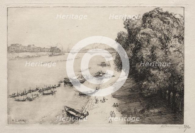 La Seine au Pont Nationale, 1914. Creator: Auguste Louis Lepère (French, 1849-1918).