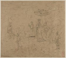 Album of Daoist and Buddhist Themes: Procession of Daoist Deities: Leaf 8, 1200s. Creator: Unknown.