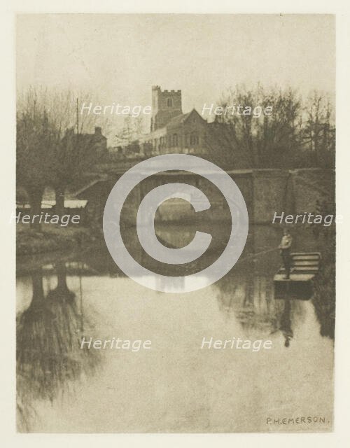 Broxbourne Church, 1880s. Creator: Peter Henry Emerson.