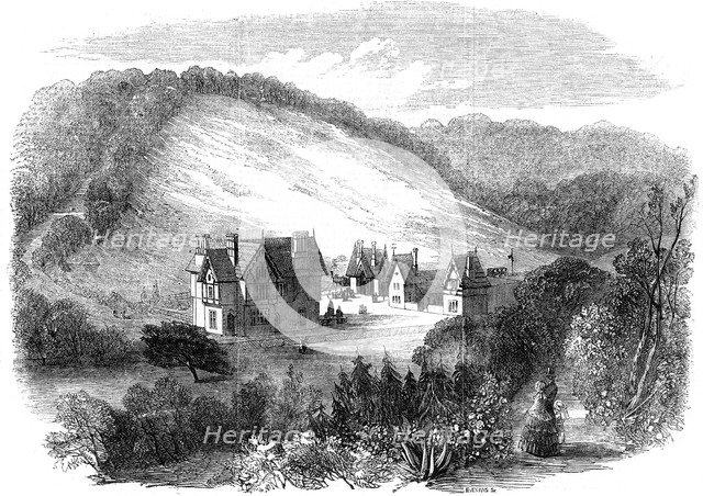 View of the Caterham Railway, Surrey, c1850s. Artist: E Evans