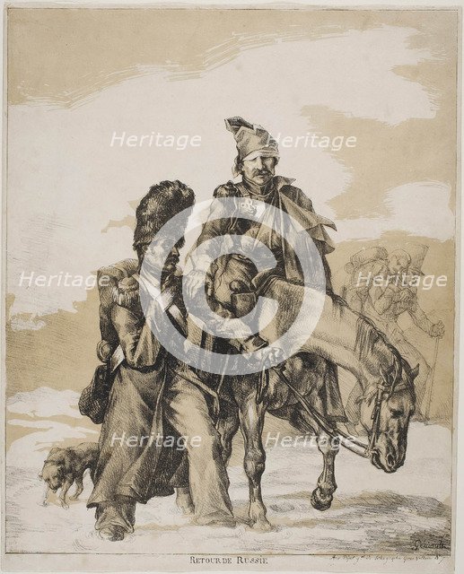 The Retreat from Russia, ca 1818. Artist: Géricault, Théodore (1791-1824)