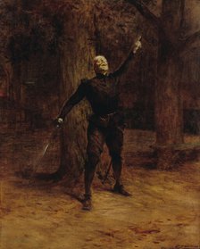 Portrait de Constant Coquelin, dit Coquelin aîné, dans le rôle de Cyrano de Bergerac, 1901. Creator: Theobald Chartran.
