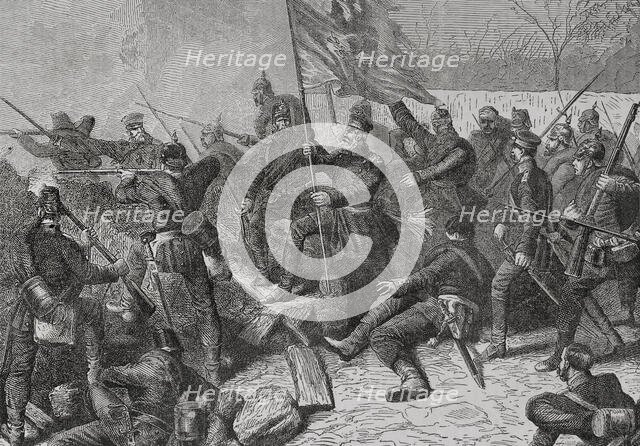 Franco-Prussian War (1870-1871): General von Budritzki (1812-1876) leading the Prussian army...1871. Creator: Unknown.