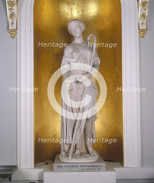 The Faithful Shepherdess.1863. Artist: Susan D Durant