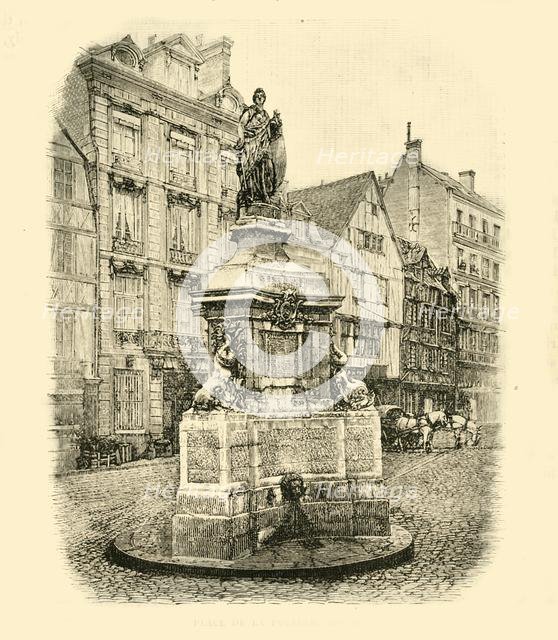 'Place De La Pucelle, Rouen', 1890.   Creator: Unknown.