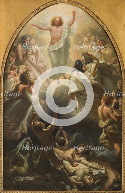 Esquisse pour Notre-Dame-de-La-Croix : La Descente de Jésus-Christ dans les limbes, c.1819. Creator: Pierre Claude François Delorme.