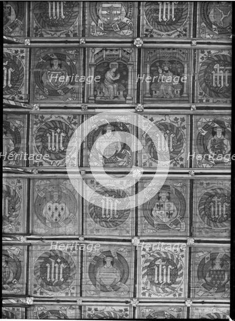 St Albans Cathedral, St Albans, Hertfordshire, July 1958. Creator: Margaret F Harker.
