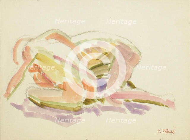 Two boys playing. Creator: Verner Thome.