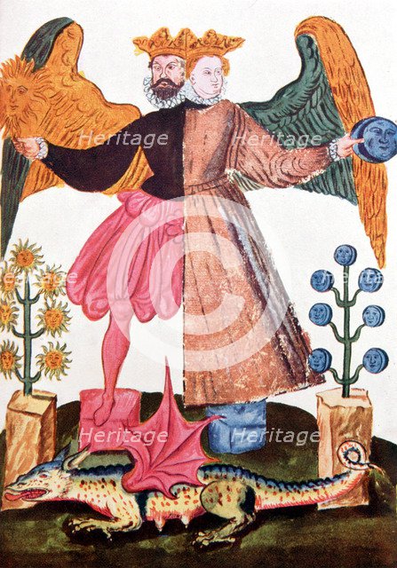 The Hermetic Androgyne, late 17th century. Artist: Unknown