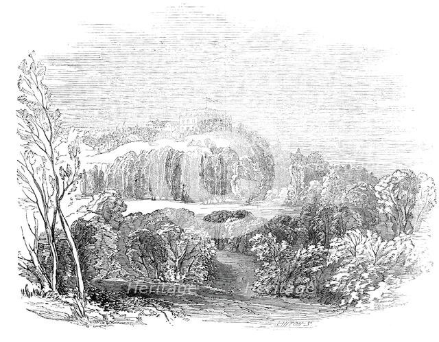 Summer Palace at Wurtemburg - from His Royal Highness Prince Albert's drawing, 1845. Creator: W. J. Linton.