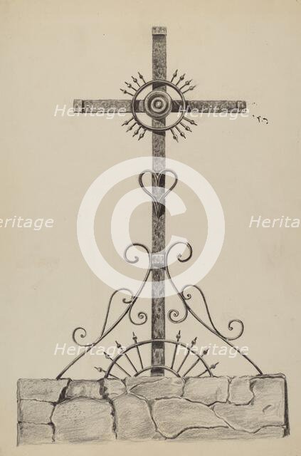 Cross, c. 1936. Creator: Al Curry.