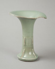 Longquan celadon gu vase, 12th century. Artist: Unknown.