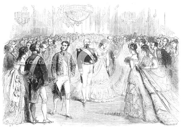 State Ball at the Tuileries: presentations to the Emperor and Empress before the Ball, 1869. Creator: Unknown.