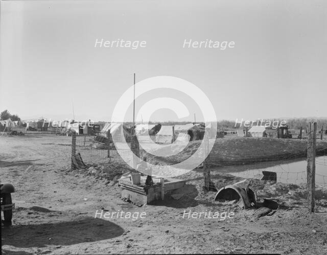 Camp of migratory workers, Imperial County, California, 1937. Creator: Dorothea Lange.