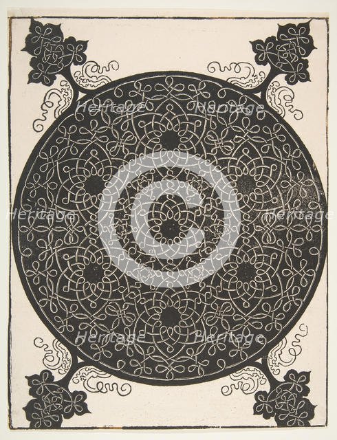 'The Fifth Knot'. Interlaced Roundel with Seven Six-pointed Stars, 1521 before. Creator: Albrecht Durer.