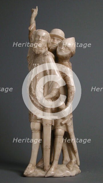 The Centurion and Two Soldiers, from a Crucifixion Group, Franco-Netherlandish, ca. 1340-50. Creator: Unknown.