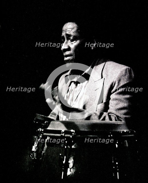Mongo Santamaria, Ronnie Scott's, London, 1990. Artist: Brian O'Connor