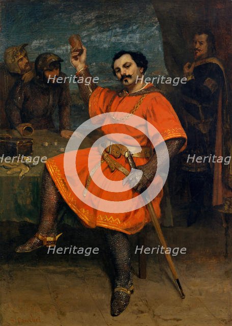 Louis Gueymard (1822-1880) as Robert le Diable, 1857. Creator: Gustave Courbet.