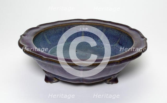 Foliate Dish with Three Feet, Song dynasty (960-1279). Creator: Unknown.
