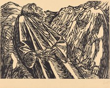 The Cliffs, 1920. Creator: Ernst Barlach.