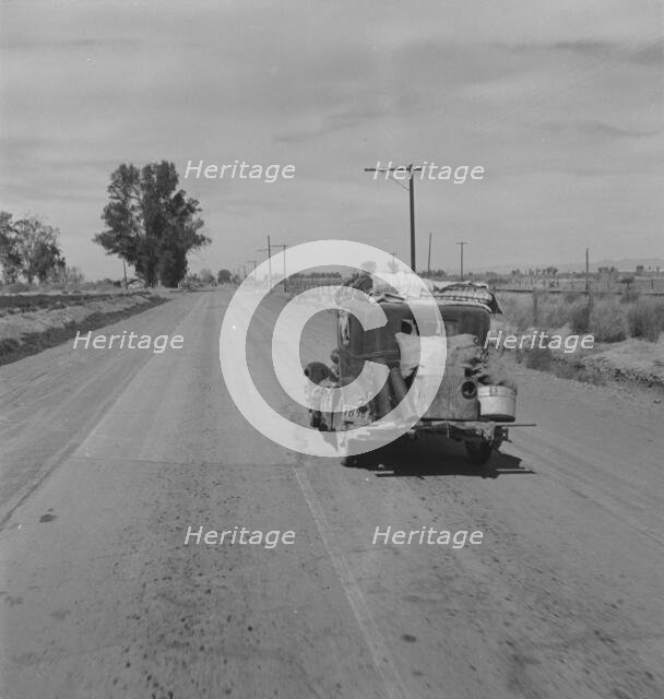 Typical of thousands of migrating agricultural laborers, California, 1937. Creator: Dorothea Lange.