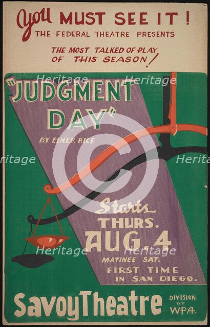 Judgment Day, San Diego, 1938. Creator: Unknown.