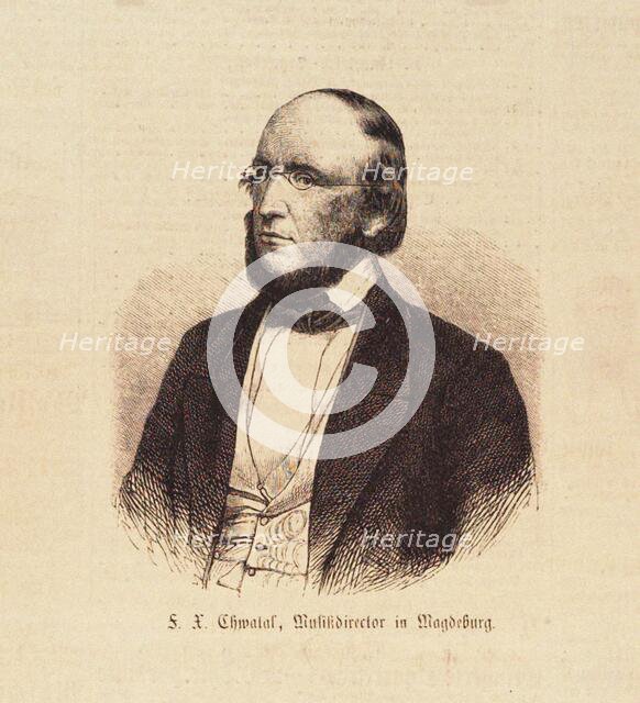 Portrait of the composer Franz Xaver Chwatal (1808-1879), 1861. Creator: Anonymous.