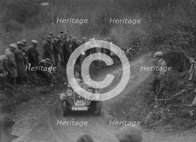 Singer of JAH Gott competing in the MCC Lands End Trial, 1935. Artist: Bill Brunell.