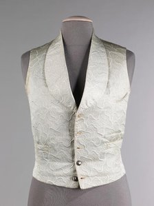 Evening vest, probably French, 1855-60. Creator: Unknown.