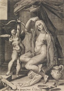 Venus and Cupid, 1571-1650. Creator: Sadeler.