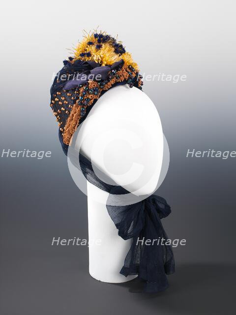 Bonnet, American, ca. 1885. Creator: Aitken Son & Company.