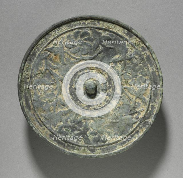 Mirror with Scroll Design, 918-1392. Creator: Unknown.