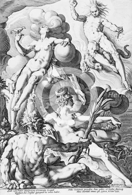 The Four Elements, 1588. Creator: Jacob Matham.