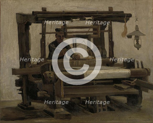 Weaver at the loom, 1884. Creator: Gogh, Vincent, van (1853-1890).