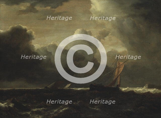 Storm Clouds over the Sea, mid-late 17th century. Creator: Jacob van Ruisdael.