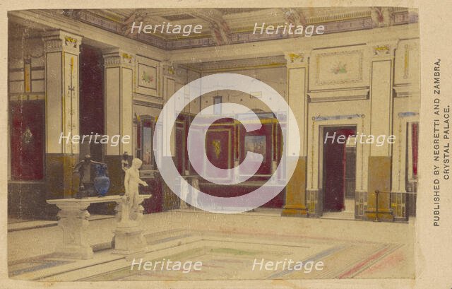 Pompeian Court, 1861. Creator: Negretti and Zambra.