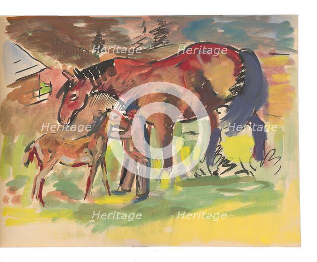 Sketchbook (20 Sheets), 1930-1935. Creator: Arnold Peter Weisz-Kubincan.