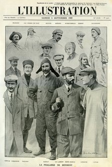 Famous aviators, cover of L'Illustration, 4 September 1909. Artist: Unknown
