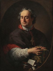 Portrait of Cardinal Benedetto Erba Odescalchi (1679-1740), Archbishop of Milan, c1720. Creator: Subleyras, Pierre (1699-1749).