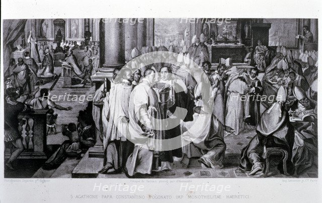 Third Council of Constantinople, held between 680-681d.C under Pope Agathon and the reign of Cons…