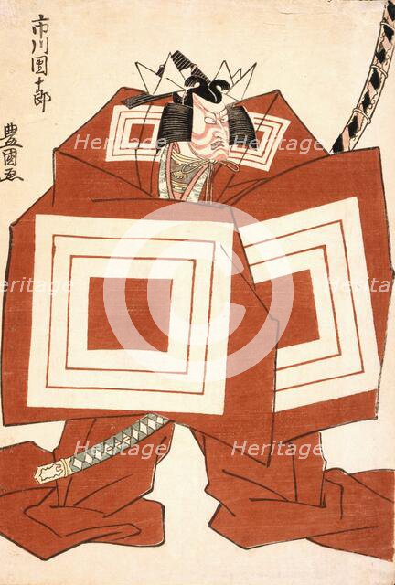 Ichikawa Danjuro in the Kabuki Play Shibaraku, 1812. Creator: Utagawa Toyokuni I.