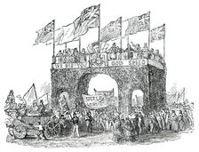 Triumphal Arch at West Lynn, 1850. Creator: Unknown.