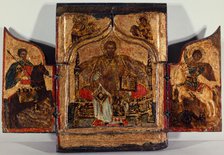 Portable triptych of Saint Nicholas. Creator: Unknown.