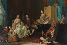The family of Philip I (1720-1765), Duke of Parma, 1757. Creator: Baldrighi, Giuseppe (1722-1803).